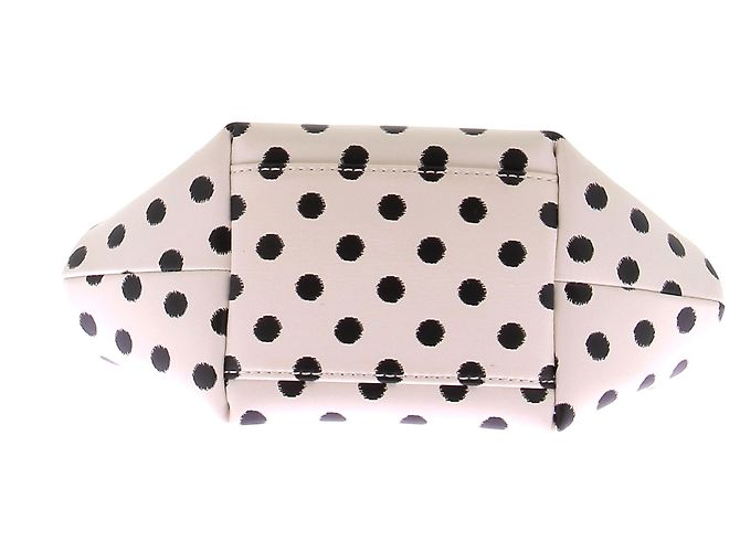 Ganni Borsa piccola Bou crema a pois - vista 7