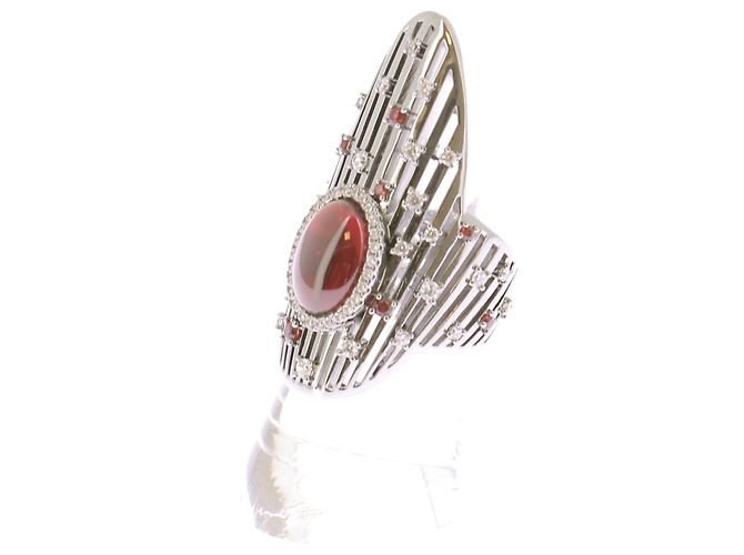 Anello rosso Les Éventails APM Monaco Taglia 52 - vista 2