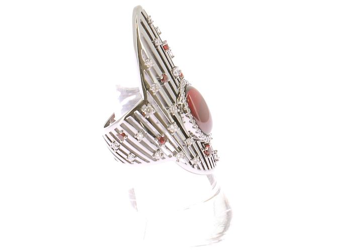 Anello rosso Les Éventails APM Monaco Taglia 52 - vista 4