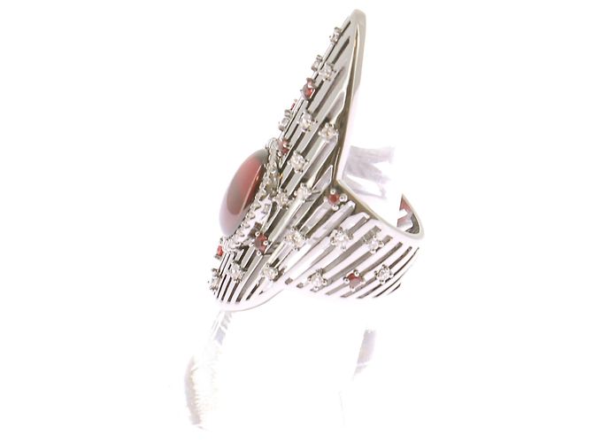 Anello rosso Les Éventails APM Monaco Taglia 52 - vista 5