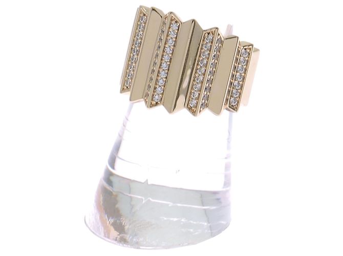 Bague APM Monaco Up and Down Dorée - vue 2