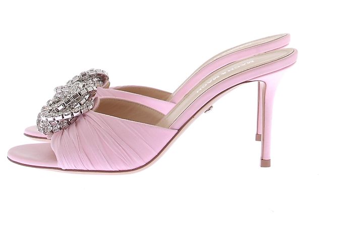 Mach & Mach Mules de organza fluida rosa Galaxy - vista 2