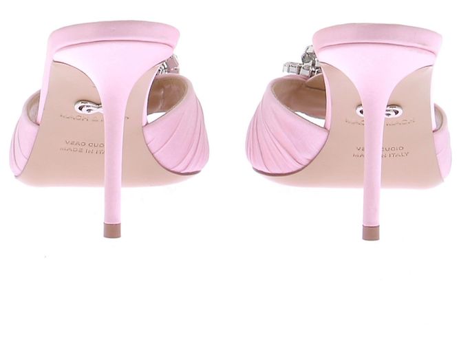 Mach & Mach Mules de organza fluida rosa Galaxy - vista 5