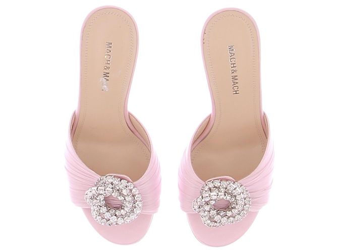 Mach & Mach Mules de organza fluida rosa Galaxy - vista 6