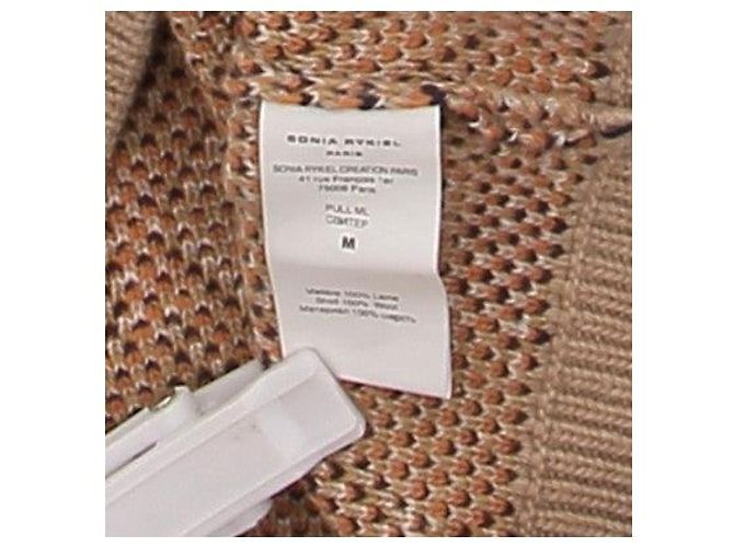 Sonia Rykiel Marineblauer und orangefarbener Pullover - Ansicht 6