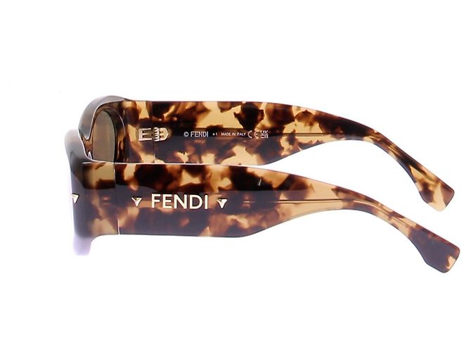 Fendi Sonnenbrille Schildpatt Braun Kunststoff - Ansicht 5
