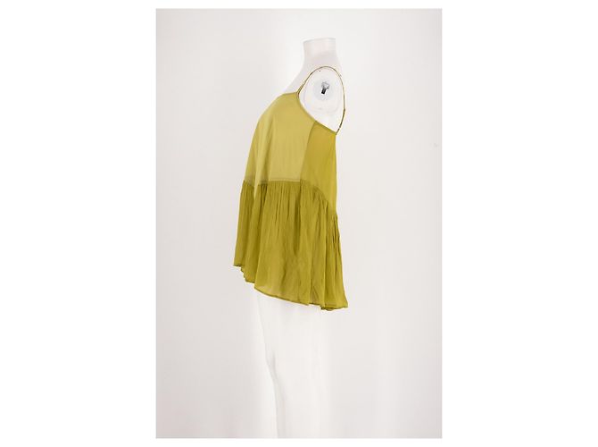 Autre Marque DAMSON MADDER Grünes kurzes Kleid aus Viscose - Ansicht 3
