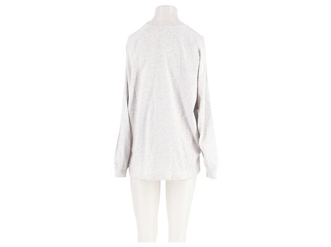 Autre Marque ADANOLA Grauer Baumwollpullover mit Logo - Ansicht 2