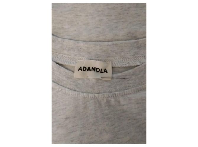 Autre Marque ADANOLA Grauer Baumwollpullover mit Logo - Ansicht 7