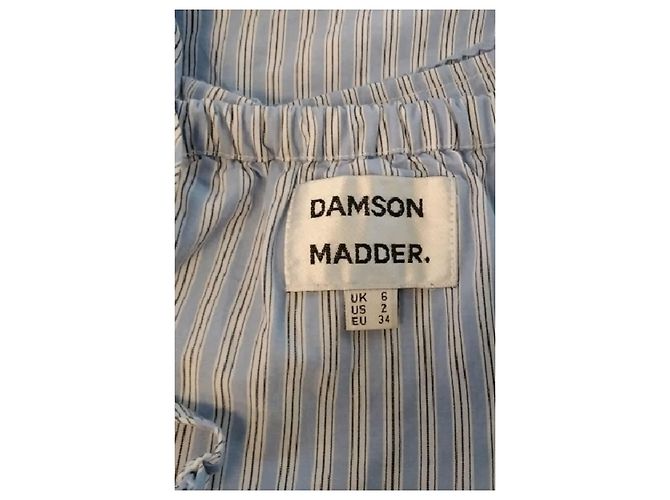 Autre Marque Top de algodón azul con volantes Damson Madder - vista 7
