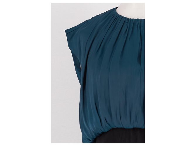 Autre Marque Vestido largo azul FLORERE - vista 6