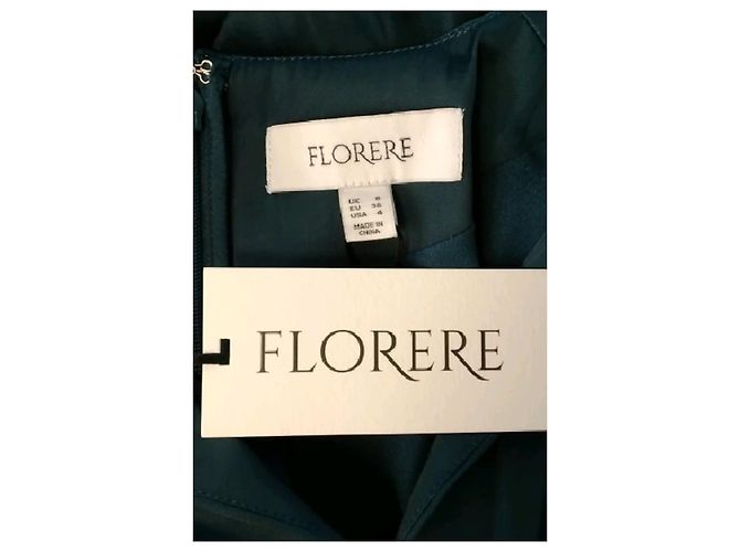 Autre Marque Vestido largo azul FLORERE - vista 7