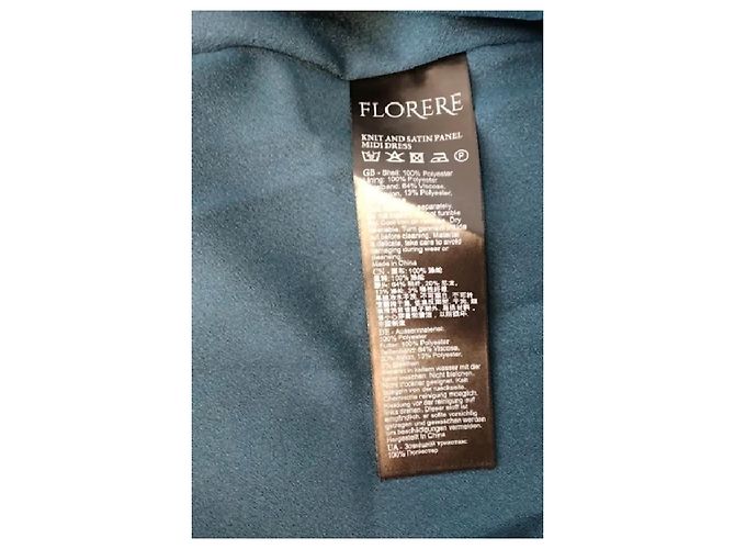 Autre Marque Vestido largo azul FLORERE - vista 8