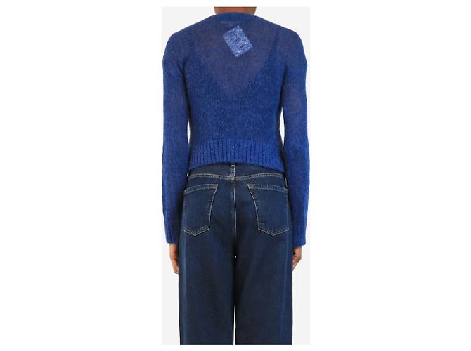Autre Marque Blauer Strick-Crop-Jumper - Größe XS - Ansicht 2
