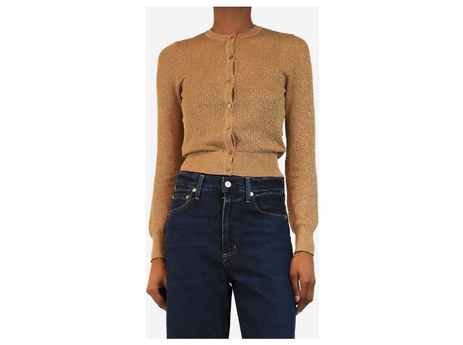 Missoni Gold-Lurex-Cardigan - size UK 6 - Ansicht 3