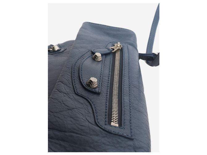 Balenciaga Borsa a tracolla Envelope blu - vista 3