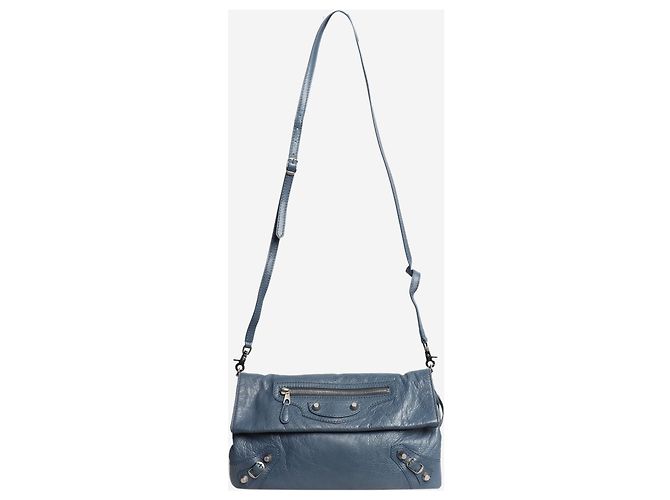 Balenciaga Borsa a tracolla Envelope blu - vista 4