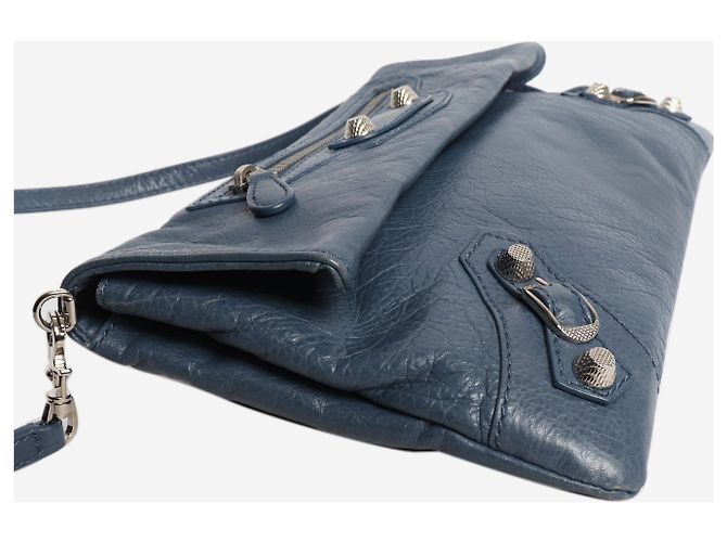 Balenciaga Borsa a tracolla Envelope blu - vista 5