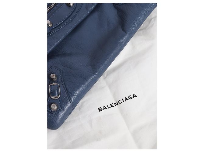 Balenciaga Borsa a tracolla Envelope blu - vista 7