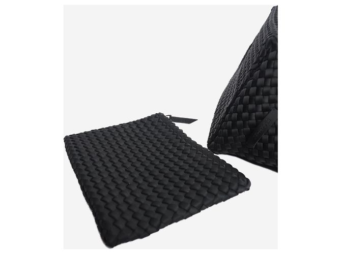 Autre Marque St Barths gewebte Tote mittel Onyx - Ansicht 5