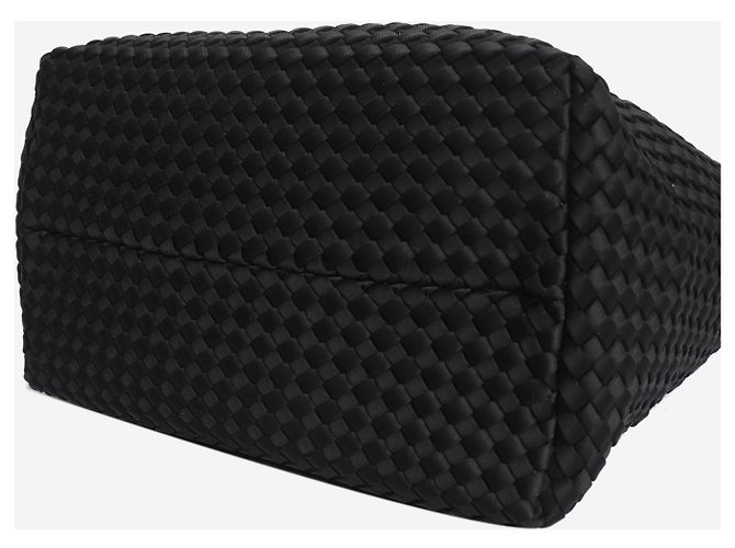 Autre Marque St Barths gewebte Tote mittel Onyx - Ansicht 6