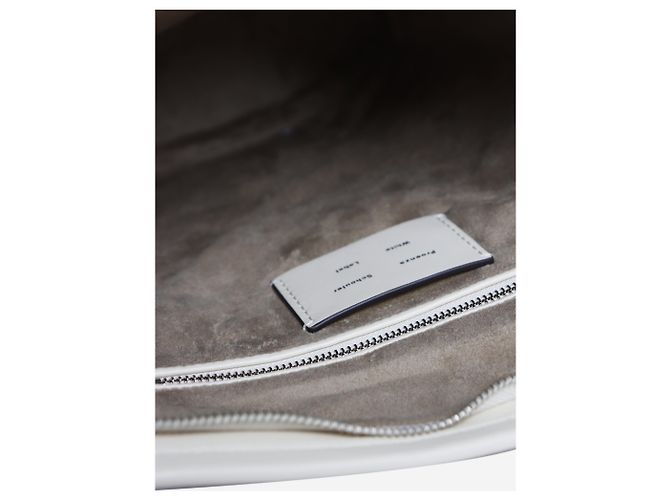 Proenza Schouler Borsa a secchiello in pelle crema - vista 9