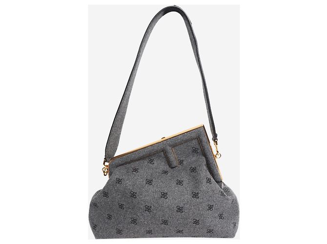 Fendi Sac à épaule First gris - vue 2