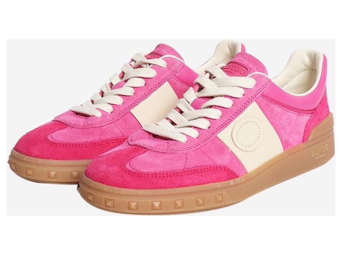 Valentino Rosa Wildleder-Sneaker - Größe EU 38.5 - Ansicht 2