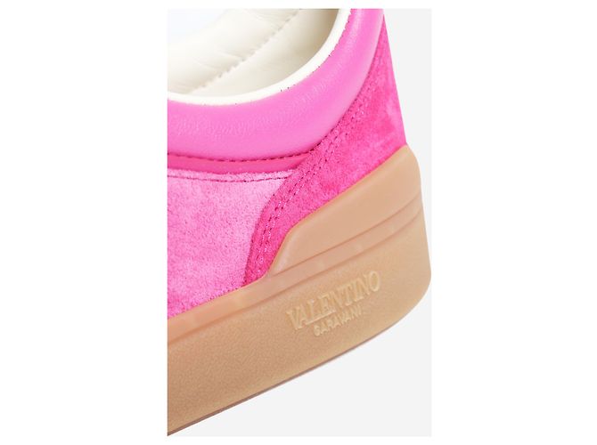 Valentino Rosa Wildleder-Sneaker - Größe EU 38.5 - Ansicht 5