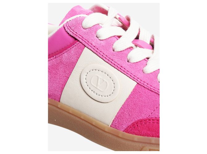 Valentino Rosa Wildleder-Sneaker - Größe EU 38.5 - Ansicht 6
