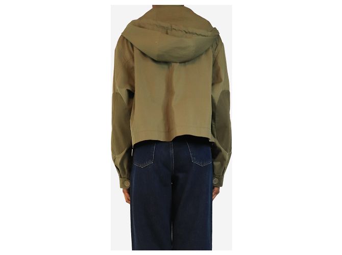 Loewe Giacca con cappuccio in cotone verde armata - taglia S - vista 2