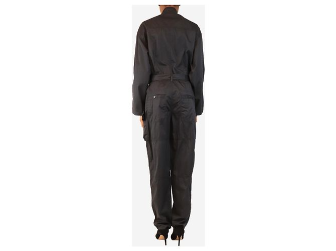 Isabel Marant Florine gegürtelter Jumpsuit Navy - size UK 8 - Ansicht 2