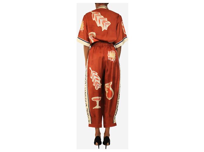 Autre Marque Set blusa e pantaloni stampati Soleil d’armour - size UK 6 - vista 2