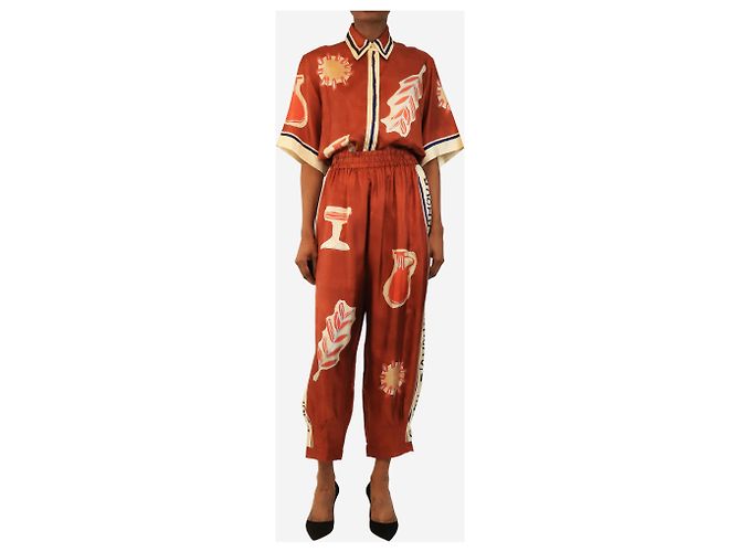 Autre Marque Set blusa e pantaloni stampati Soleil d’armour - size UK 6 - vista 3