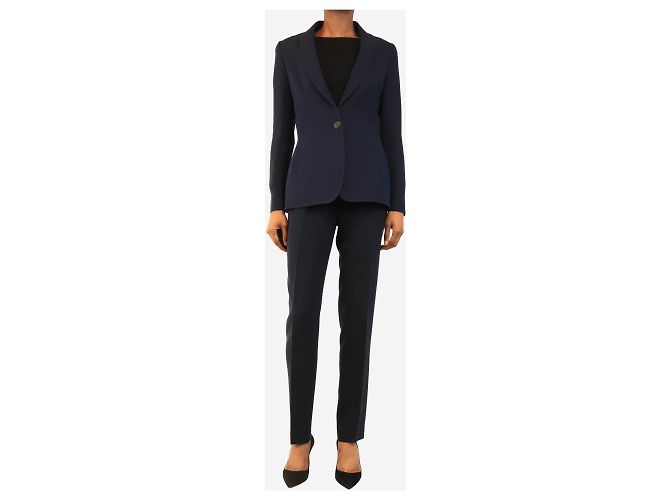 Dior Completo blazer e pantaloni blu navy - size UK 8 - vista 3
