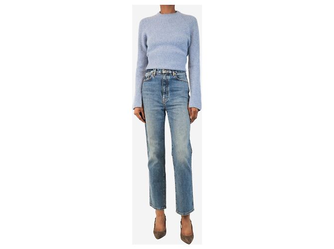 Khaite Vaqueros Abigail de denim azul lavado medio - size UK 8 - vista 2