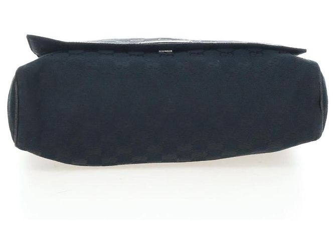 Borsa a tracolla GUCCI GG Canvas Black Silver 146236 - vista 5