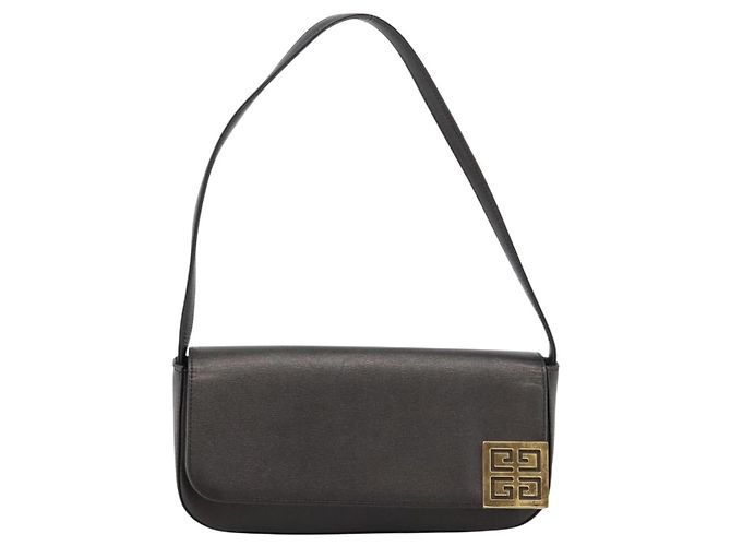 Sac à épaule GIVENCHY en cuir noir et or - vue 13