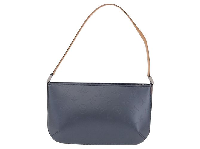 LOUIS VUITTON Monogram Mat Fowler Hand Bag Navy M55145 LV - vista 2