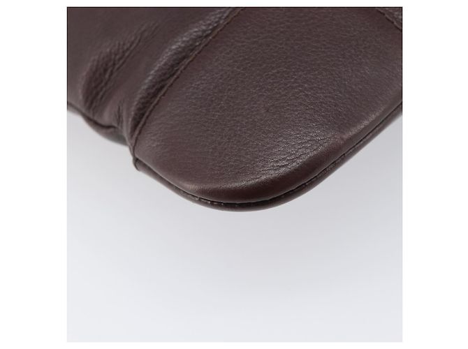 Bolso de hombro LOEWE de piel marrón plata - vista 10