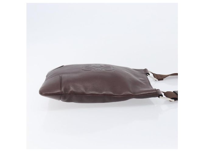 Bolso de hombro LOEWE de piel marrón plata - vista 3