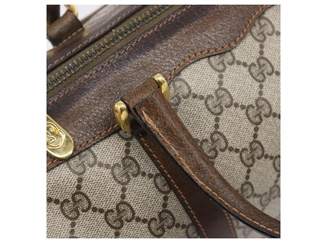 Borsa a mano GUCCI GG Supreme PVC Beige Gold - vista 10