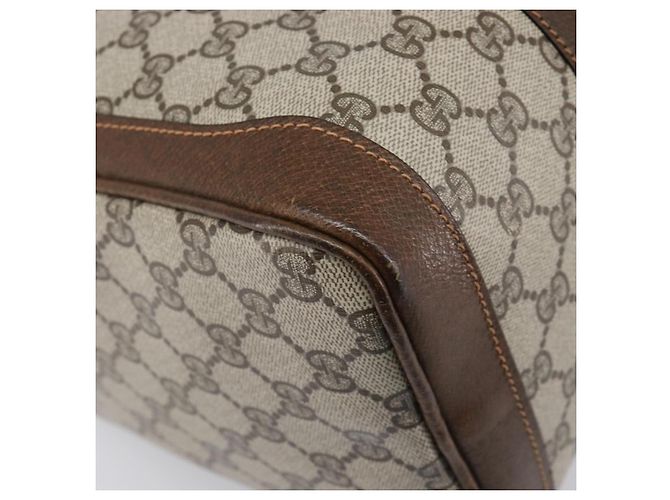 Borsa a mano GUCCI GG Supreme PVC Beige Gold - vista 15