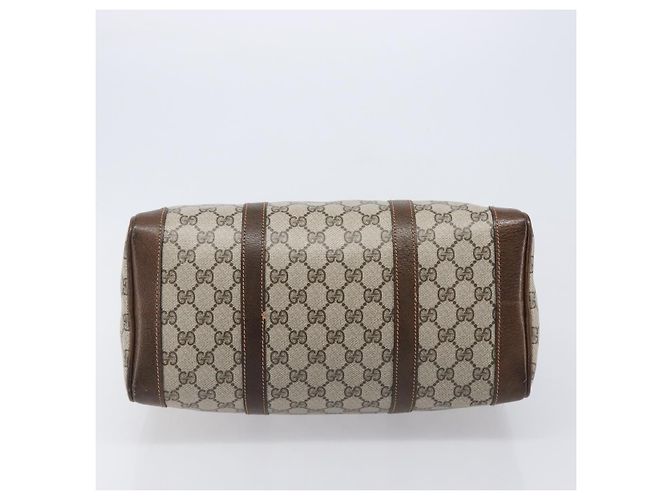 Borsa a mano GUCCI GG Supreme PVC Beige Gold - vista 5