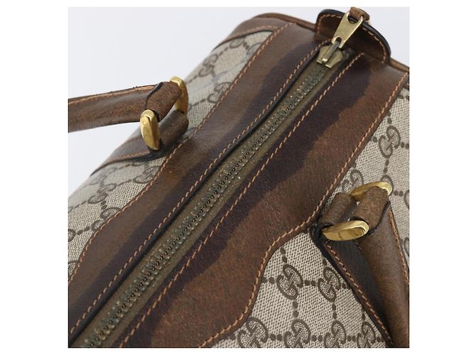 Borsa a mano GUCCI GG Supreme PVC Beige Gold - vista 7