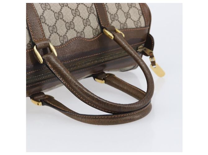 Borsa a mano GUCCI GG Supreme PVC Beige Gold - vista 8