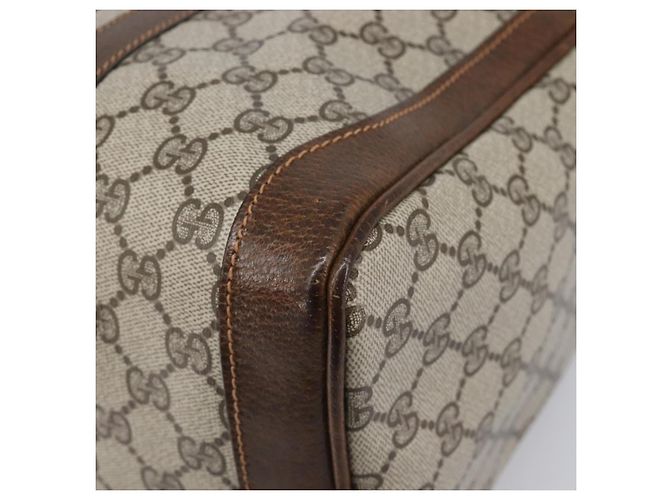 Borsa a mano GUCCI GG Supreme PVC Beige Gold - vista 9