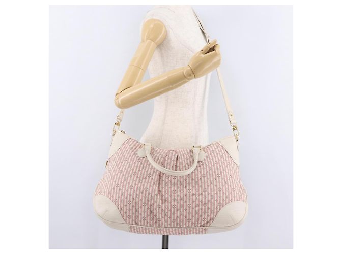 Borsa LOUIS VUITTON Mini Lin Marina GM Croisette 2way Pink M95493 LV - vista 28