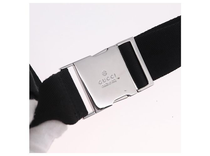 Borsello da vita GUCCI GG Canvas Nero Argento 28566 - vista 15