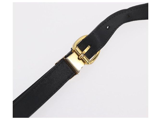 Borsa a tracolla Christian Dior Trotter PVC Nero Tono Oro - vista 10